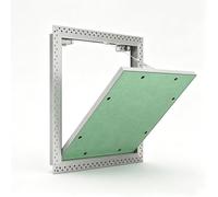 Panneau D'accès au Plafond À Cadre en Aluminium for Cloisons Sèches avec Porte de Service de Plomberie À Charnière et Rabattable Invisible(45x45cm/17.7x17.7in)