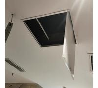 Panneau d'accès au plafond verrouillable en métal - 81,3 x 80 cm pour porte de grenier d'inspection, boîtier de compteur électrique et couvercle de service de valve de douche, et design sécurisé