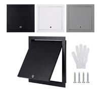Panneau d'accès avec serrure pour entretien mural et plafond - Facile à installer - 30 x 50 x 60 x 40 cm - Idéal pour CVC et plomberie - Noir (300 x 450 mm)