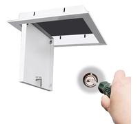 Panneau d'accès blanc pour murs et plafonds 35 x 35 cm Serrure sans outil Porte d'inspection en métal pour installations électriques CVC Installation facile Design