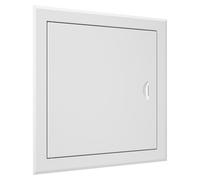 Panneau d'accès en acier de 30x30 cm, de couleur blanche RAL9016, avec fermeture magnétique