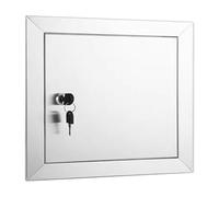 Panneau d'Accès en Acier Inoxydable 304 avec Serrure Rotative, Trappe de Visite Étanche et Encastrable pour Plomberie, Électricité et CVC, Porte de Révision Durable pour Mur et Plafond(30x30cm)