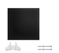 Panneau d'accès en aluminium pour plaque de plâtre - Trappe magique facile à ouvrir pour plafond et mur de grenier - Design noir élégant - Couverture d'inspection durable - 600 x 600 mm