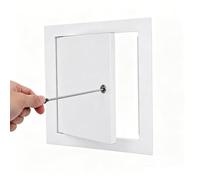 Panneau D'Accès En Métal Blanc Avec Verrou À Tournevis De Plâtre | Verrouillable, Sécurité, Cadre En Alliage D'Aluminium, Monté Affleurant Pour Cloisons Sèches(30x35cm)