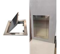 Panneau d'accès en métal, design à bouton-poussoir, porte de service d'inspection encastrée pour espace sanitaire, couvercle de trou mural, 61 x 61 cm