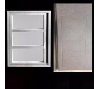 Panneau d'accès encastré pour carrelage - Trappe d'inspection cachée avec loquet tactile facile à installer, idéale pour les salles de bains, les cuisines et les murs, design peu encombrant