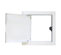 Panneau d'accès magnétique 16x24 pouces 24x32 pouces, porte de service d'inspection de trappe murale en aluminium blanc pour plomberie, couvercle de trou d'accès de salle de bain(30x30in/76x76cm)