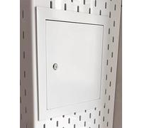 Panneau d'accès mural pour vanne de douche - Couvercle d'inspection utilitaire avec porte verrouillable, plaque amovible pour boîte électrique, 42 x 42 cm - Trappe murale durable