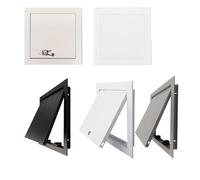 Panneau d'accès pour cloison sèche, porte d'accès verrouillable, trou d'accès au grenier, installation sans outils (noir, 20 x 35 cm)