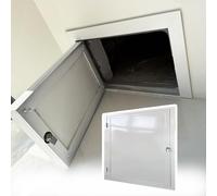 Panneau d'accès verrouillable, plaque de recouvrement de trou mural, panneau d'accès encastré, porte en aluminium renforcé pour cloison sèche avec serrure et clés pour l'inspection de la plo