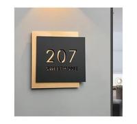 Panneau d'adresse personnalisé en acrylique | Color4, bureau de magasin d'appartement d'hôtel à la maison: marqueur d'adresse
