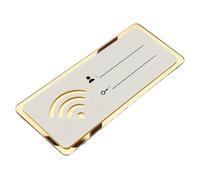 Panneau d'affichage de mot de passe WiFi - Panneau de table en acrylique transparent avec support d'informations réseau imprimé, résistant aux rayures, design élégant | Panneau d'information réseau