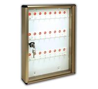 Panneau d'affichage en aluminium avec porte-clés à 24 crochets, L30 x P5 x H40 cm, pour bureau ou copropriété