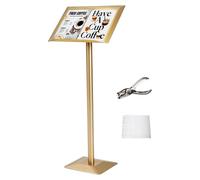 Panneau d'affichage standard, 19,3 x 13,78 pouces, doré