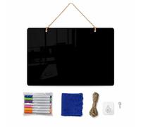 Panneau d'affichage suspendu, Noir grande taille: 40 * 60CM | Composants inclus, Afficheur e, Communication quotidienne, Pour Petites entreprises