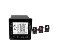 Panneau d'alimentation multifonction, compteur d'énergie triphasé, multi-débit 96x96mm RS485 avec transformateur de courant 5A(Meter with 150A CT)