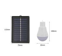 Panneau D'alimentation Solaire Portable 5v 15w 300lm, Lampe À Énergie Solaire, Lampe De Camping En Plein Air, Lampe Rechargeable Par Usb