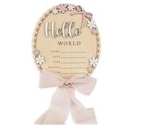 Panneau D'Annonce de Naissance - Plaque en Bois avec Nom pour Séance Photo de Nouveau-Né, Fête Prénatale, Annonce de Naissance à