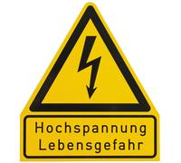Panneau d'avertissement haute tension Dehn en plastique - 700055