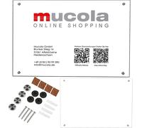 Panneau de cabinet en verre de sécurité transparent 90 x 60 cm personnalisable avec logo