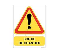 Panneau de Chantier en AKILUX 5mm - Format 600 x 800 mm (Panneau Sortie DE Chantier)
