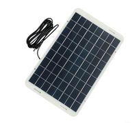 Panneau de charge solaire 15 W pour caméras de surveillance, panneau solaire 18 V sans entretien avec connecteur DC5521, chargeur résistant aux intempéries pour l'extérieur, alimentation continue