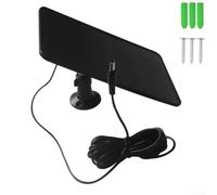 Panneau de charge solaire 6 W pour sonnette vidéo, interface USB 5 V avec cellule monocristalline d'efficacité de 21,5 % pour caméras extérieures (noir)