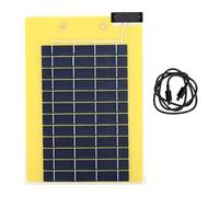 Panneau de charge solaire portable avec double sortie USB, panneau solaire extérieur pour téléphones, tablettes et voyage avec double sortie USB