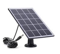 Panneau de Charge Solaire pour interphone, Chargeur de Panneau Solaire pour | Caméra de sécurité CC à panneau solaire 10 W Support de montage ré