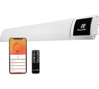 Panneau de chauffage infrarouge 2600 W – Radiateur infrarouge connecté Wi-Fi avec application et minuterie, fixation au plafond ou au mur, détection d'ouverture de fenêtre, protection contre la surcha