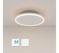 Panneau de chauffage infrarouge à encastrer, 790 watts, avec éclairage LED. Chauffage infrarouge pour plafond, équipé d'un thermostat et d'une télécommande. Panneau de chauffage électrique, radiateur
