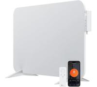 Panneau de chauffage infrarouge de 450 watts avec thermostat intelligent, Wi-Fi et application – pour fixation murale ou comme appareil autonome pour les petits espaces jusqu'à 10 m² – très économe en