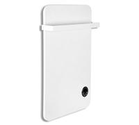 Panneau de chauffage infrarouge Eikuavons, 400W, connecté Wi-Fi, pour salle de bain, avec porte-serviettes, minuterie, thermostat et télécommande, blanc