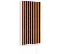 Panneau de chauffage infrarouge mural - Chauffage par rayonnement - Chaleur agréable - Élément ultra-fin - 450 watts - Motifs bois blancs