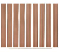 Panneau de clôture - Clôture de jardin - Séparation de jardin - Panneau de clôture - Clôture - Composite bois-plastique