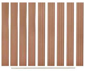 Panneau de clôture - Clôture de jardin - Séparation de jardin - Panneau de clôture - Clôture - Composite bois-plastique