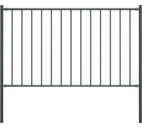 Panneau de clôture Woerden avec poteaux en acier 1,7 x 1,25 m anthracite