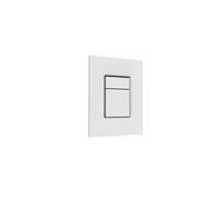 Panneau de commande QeramiQ Push Thin - pour Grohe Skate - 2 boutons - blanc mat SW1239429
