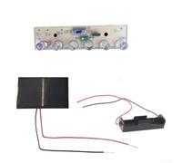 Panneau de commande solaire de lumière avec 6 LED pour lampes de clôture