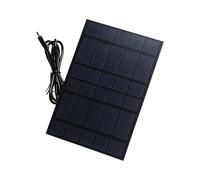 Panneau de compact de 2, 5 W pour les besoins | Sortie électrique alimentée par la lumière du soleil, câble attaché, format compact pour les kits d ' alimentation de