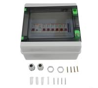 Panneau de disjoncteur extérieur IP65, unité de consommation bidirectionnelle avec couvercle transparent, boîte à fusibles en ABS ignifuge pour garage, atelier et auxiliaire (HA-9WAY)