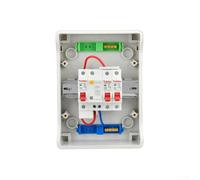 Panneau de disjoncteur extérieur IP65, unité de consommation bidirectionnelle avec couvercle transparent, boîte à fusibles en ABS ignifuge pour garage, atelier et auxiliaire (HA-5WAY)