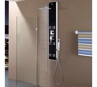 Panneau de douche en verre vidaXL 18 x 42,1 x 120 cm Noir