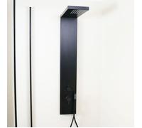 Essekadra panneau de douche mécanique noir Essebagno