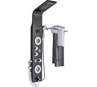 Panneau de douche, système à trois poignées, éclairage LED intégré, LT 8006 noir