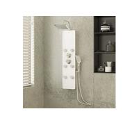 vidaXL Panneau de douche en verre 25x47,5x130 cm blanc