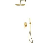 vidaXL Système de douche acier inoxydable 201 Golden