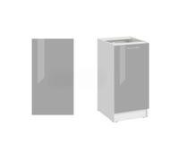 Panneau de finition pour meuble bas Eco Gris Brillant - Cuisineandcie