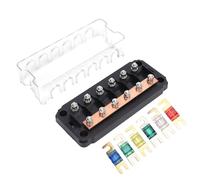 Panneau de fusibles de Circuits 6 voies MEGA AMG 30A 50A 60A 80A 100A 125A, fixation de boulons, panneau de fusibles de bateau