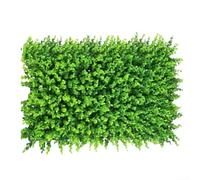 Panneau de gazon artificiel - Mur de haie synthétique en plastique - Clôture de verdure intérieure et extérieure - Brise-vue de jardin - Tapis de décoration de balcon carré - Décoration murale (#1)